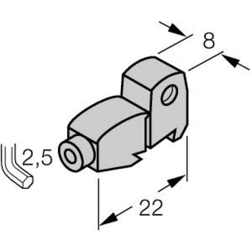 Mounting Accessories, Mounting Bracket, For Profile Cylinders with External Dovetail