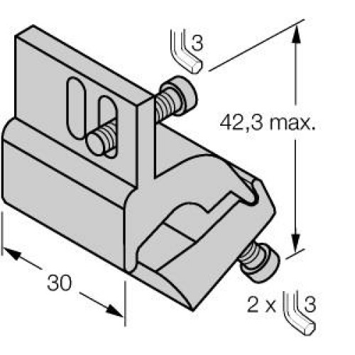 Mounting Accessories, Mounting Bracket, For Tie-Rod Cylinders, Mounting on