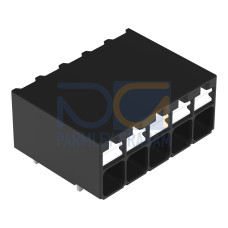 THR PCB terminal block, push-button, 1.5 mm&sup2;, black
