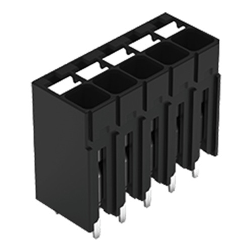 THR PCB terminal block, push-button, 1.5 mm&sup2;, black