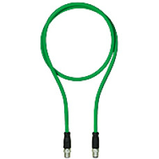 Connection cable PUR green RAL6018 Ethernet Cat5e shielded 8-pin