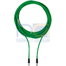 Connection cable PUR green RAL6018 Ethernet Cat5e shielded 8-pin