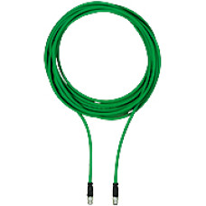 Connection cable PUR green RAL6018 Ethernet Cat5e shielded 8-pin