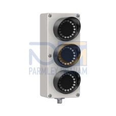EZ-LIGHT Traffic Series: 3-Indicator Daylight Visible, Voltage: 15-30 V dc, Housing: Polycarbonate, IP65, Input: PNP, Colors: Green Yellow Red, M12 Integral QD