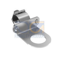Bracket: Right-Angle, Low Profile, Fits M30 Base, 300 Series Stainless Steel (No Hardware)