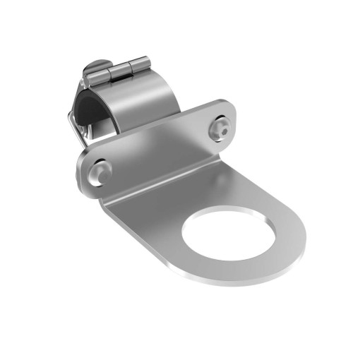 Bracket: Right-Angle, Low Profile, Fits M30 Base, 300 Series Stainless Steel (No Hardware)