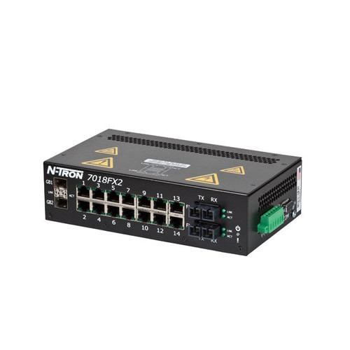 7018FX2 HV Managed Industrial Ethernet Switch, SC 40km