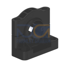 Bracket: Side Mounting Swivel, Extended range of motion, Black thermoplastic polyester, Allows Maximum Articulation