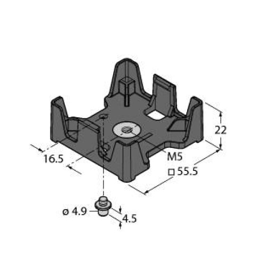 Accessories, Mounting Bracket, , Retainer with M5 threaded sleeve to screw