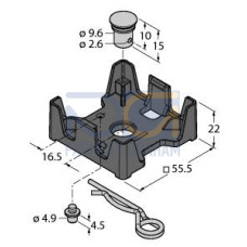 Accessories, Mounting Bracket, , Retainer with M5 threaded sleeve to screw