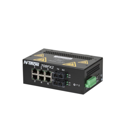 708FX2 Managed Industrial Ethernet Switch, SC 15km