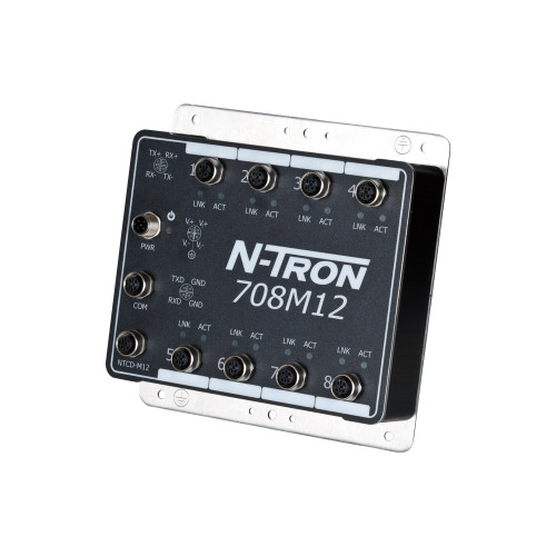 708M12 IP67 Managed Industrial Ethernet Switch