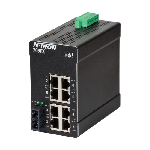 709FX Managed Industrial Ethernet Switch, SC 40km