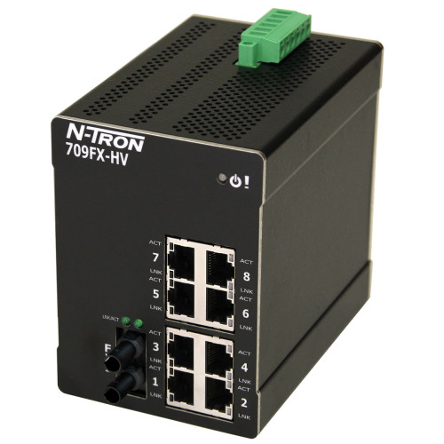709FX HV Managed Industrial Ethernet Switch, ST 15km