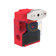 Flat Pack Switch: Vertical Radius, Actuator Position: Front Top or Back, Contact Configuration: 1 NC, Dimensions: 75 x 52 x 33, Plastic Housing