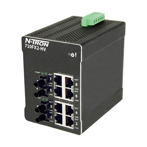 710FX2 HV Managed Industrial Ethernet Switch, ST 80km