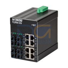 712FX4 HV Managed Industrial Ethernet Switch, SC 40km