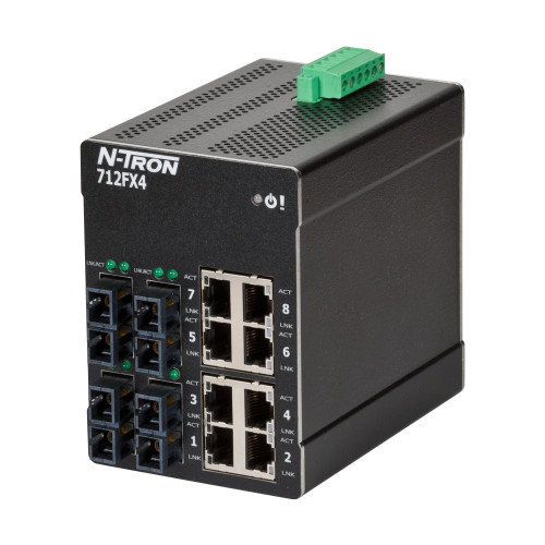 712FX4Managed Industrial Ethernet Switch, SC 15km
