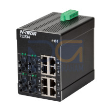 712FX4 Managed Industrial Ethernet Switch, ST 15km
