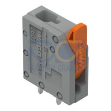 PCB terminal block, lever, 1.5 mm&sup2;, gray