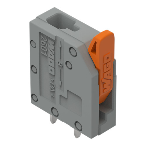 PCB terminal block, lever, 1.5 mm&sup2;, gray