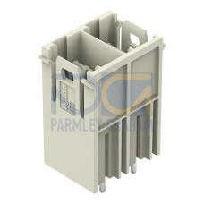 THT male header, 1.2 x 1.2 mm solder pin, straight, light gray