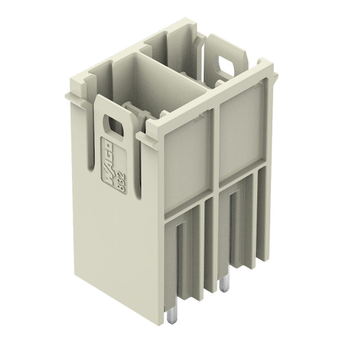 THT male header, 1.2 x 1.2 mm solder pin, straight, light gray