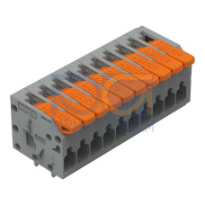 PCB terminal block, lever, 1.5 mm&sup2;, gray