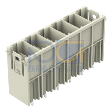 THT male header, 1.2 x 1.2 mm solder pin, straight, light gray