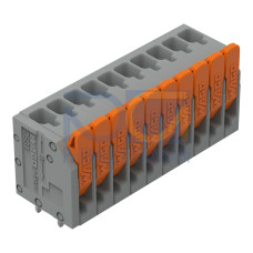 PCB terminal block, lever, 1.5 mm&sup2;, gray