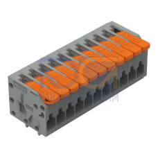 PCB terminal block, lever, 1.5 mm&sup2;, gray