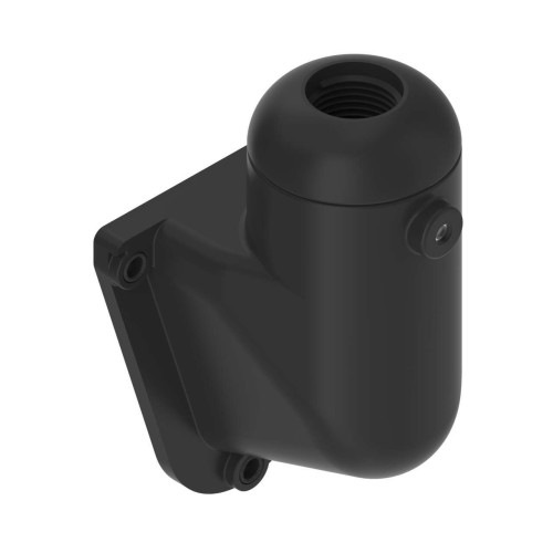 Bracket: Indicator Light Mounting, Right-Angle, Fits 1/2 in NPSM Pipe, Color: Black