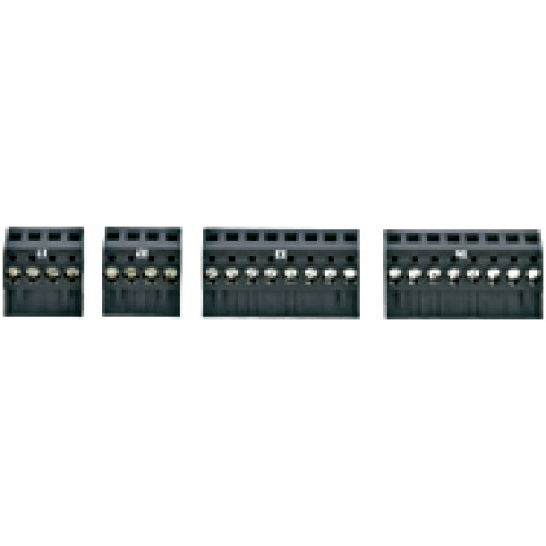 Set of spare plug-in terminals, screw terminal, PU = each 1 pieceX3/X48-pin and X1/X2 4-pin, for 45 mm housing.
