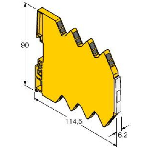 Temperature measuring amplifier, 1-channel