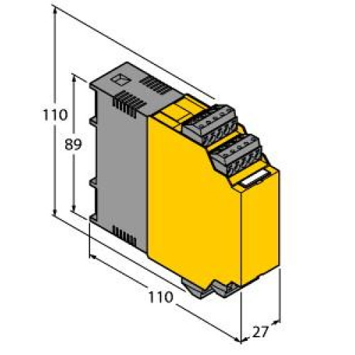 Isolating transducer, 1-channel, Operating voltage 20250 VAC / 20