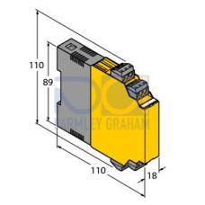 Isolating transducer, 2-channel, Operating voltage 1929 VDC, Power
