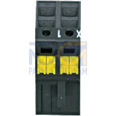 Set of spare plug-in terminals, spring force technology, PU = each 1piece X1,X2, X3, X4, 2-pin, for 12.5 mm housing.