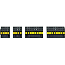 Set of spare plug-in terminals, spring force technology, PU = each1piece X3/X48-pin and X1/X2 4-pin, for 45 mm housing.