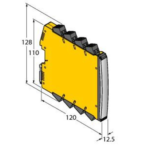 Isolating switching amplifier, 2-channel, Operating voltage 1030 VDC