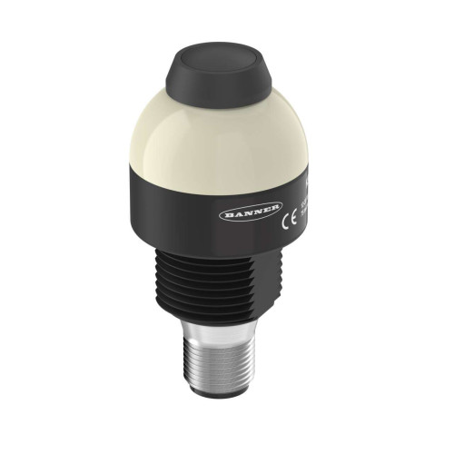 K30L Series EZ-LIGHT: 3-Color Indicator with Dry Contact Switch, Voltage: 10-30 V dc, Housing: Polycarbonate, IP67, Input: PNP, Colors: Green Red Yellow, M12 Integral QD