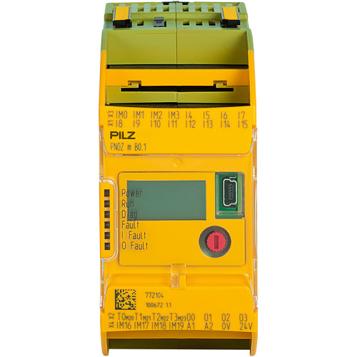 Configurable safe small controllers PNOZmulti 2, base unit,expandable with digital input/output modules, 20 safeinputs, 4 safe semiconductor outputs.