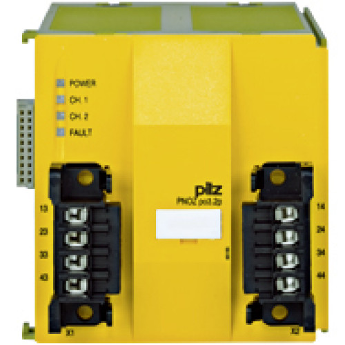 Expansion module PNOZpower modular safety system, 4safety contacts (N/O), plug-in terminals of screw type, width: 90mm.
