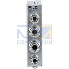 Shielded connection box PSEN msi b4, for connecting anincremental encoder to a proximity switch, with/without pull resistor,with additional supply for the proximity switch.