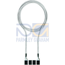 Cable for safe connection of 2 PNOZ ml1p, 5-pin shielded,spring-loaded terminal, 1.5 m.