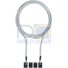 Cable for safe connection of 2 PNOZ ml1p, 5-pin shielded,plug-in screw terminals, 1.5 m.