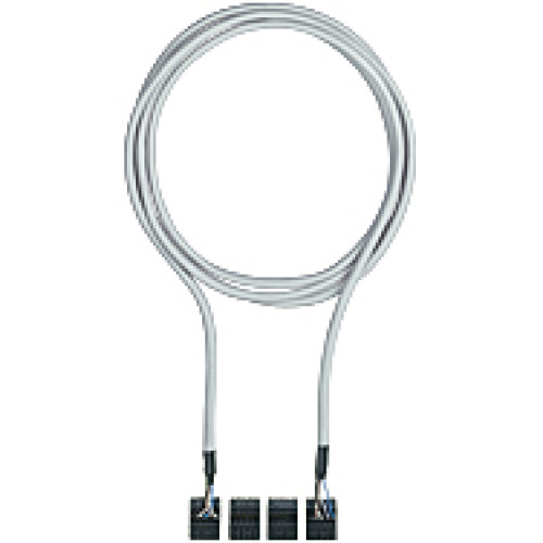 Cable for safe connection of 2 PNOZ ml1p, 5-pin shielded,plug-in screw terminals, 1.5 m.
