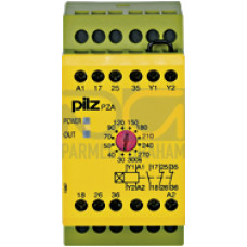 Safety relay (standalone), inputs: 1-channel wiring,outputs: 1 N/O, 2 N/C, UB = 24 V DC, width: 45 mm, screw terminalsintegrated, delay-on energisation timer relay, monitoring feedback loop,energisati