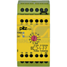 Safety relay (standalone), inputs: 1-channel wiring,outputs: 1 N/O, 2 N/C, UB = 230 V AC, width: 45 mm, screw terminalsintegrated, delay-on energisation timer relay, monitoring feedback loop,energisat
