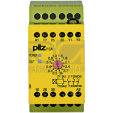 Safety relay (standalone), inputs: 1-channel wiring,outputs: 1 N/O, 2 N/C, UB = 24 V DC, width: 45 mm, screw terminalsintegrated, delay-on energisation timer relay, monitoring feedback loop,energisati