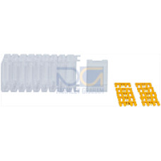 Protective cap for compact break PKB and the P-93 housing, suitable forprotection against unauthorised manipulation, 45 mm wide, content: 20protective caps per packaging unit.